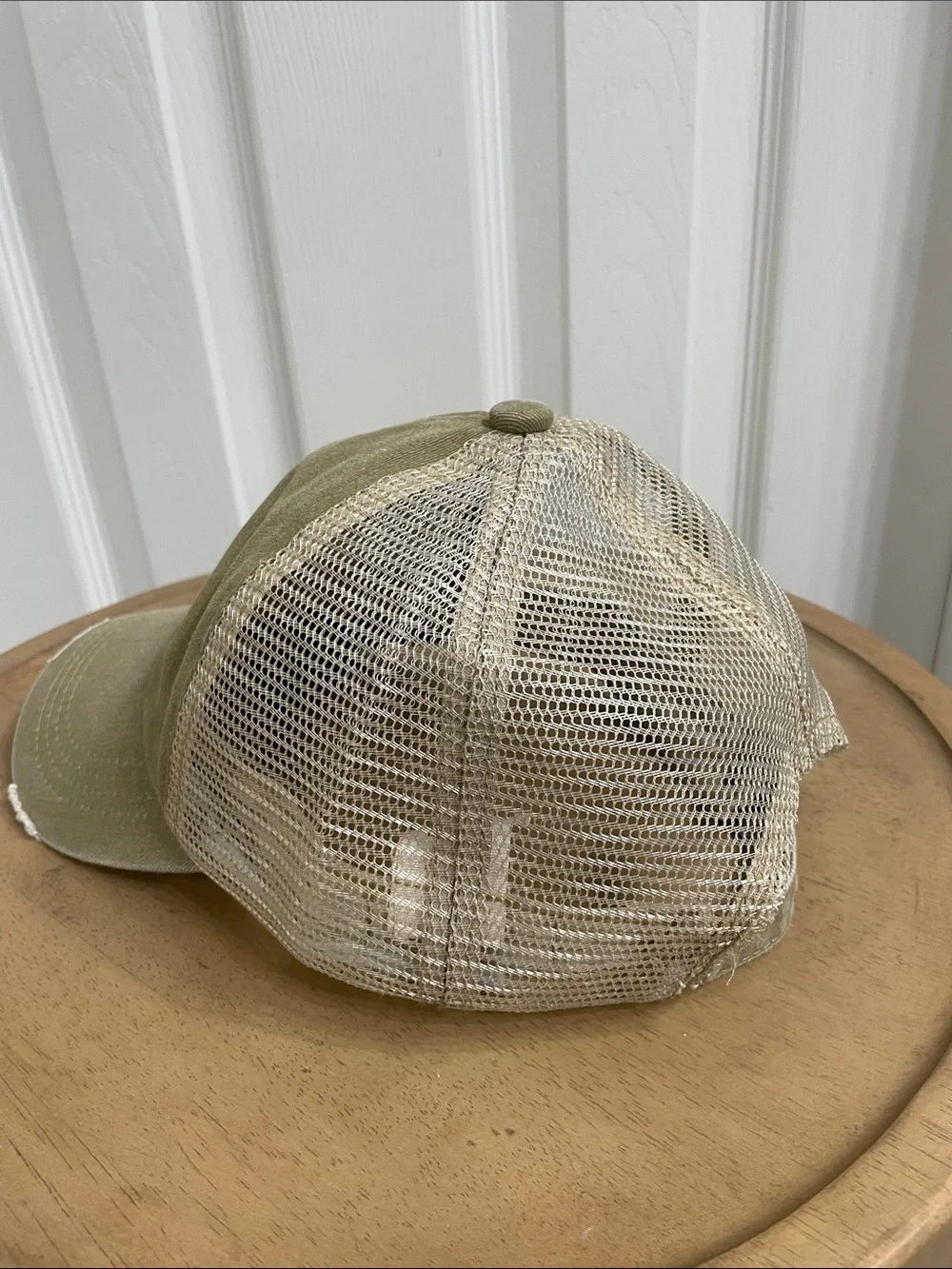 Free People Distressed Mesh Back Trucker Cap